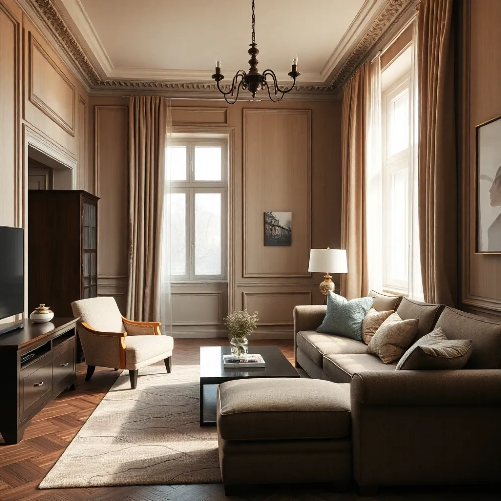 Klasyczne wykończenie mieszkania w Warszawie